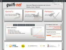 Tablet Screenshot of guifi.net